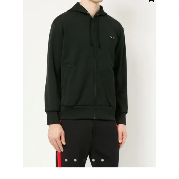 Cdg black Zip-up hoodie Jackets & Coats